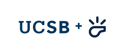 graphic of UCSB letters and a whistle