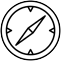 icon of a compass